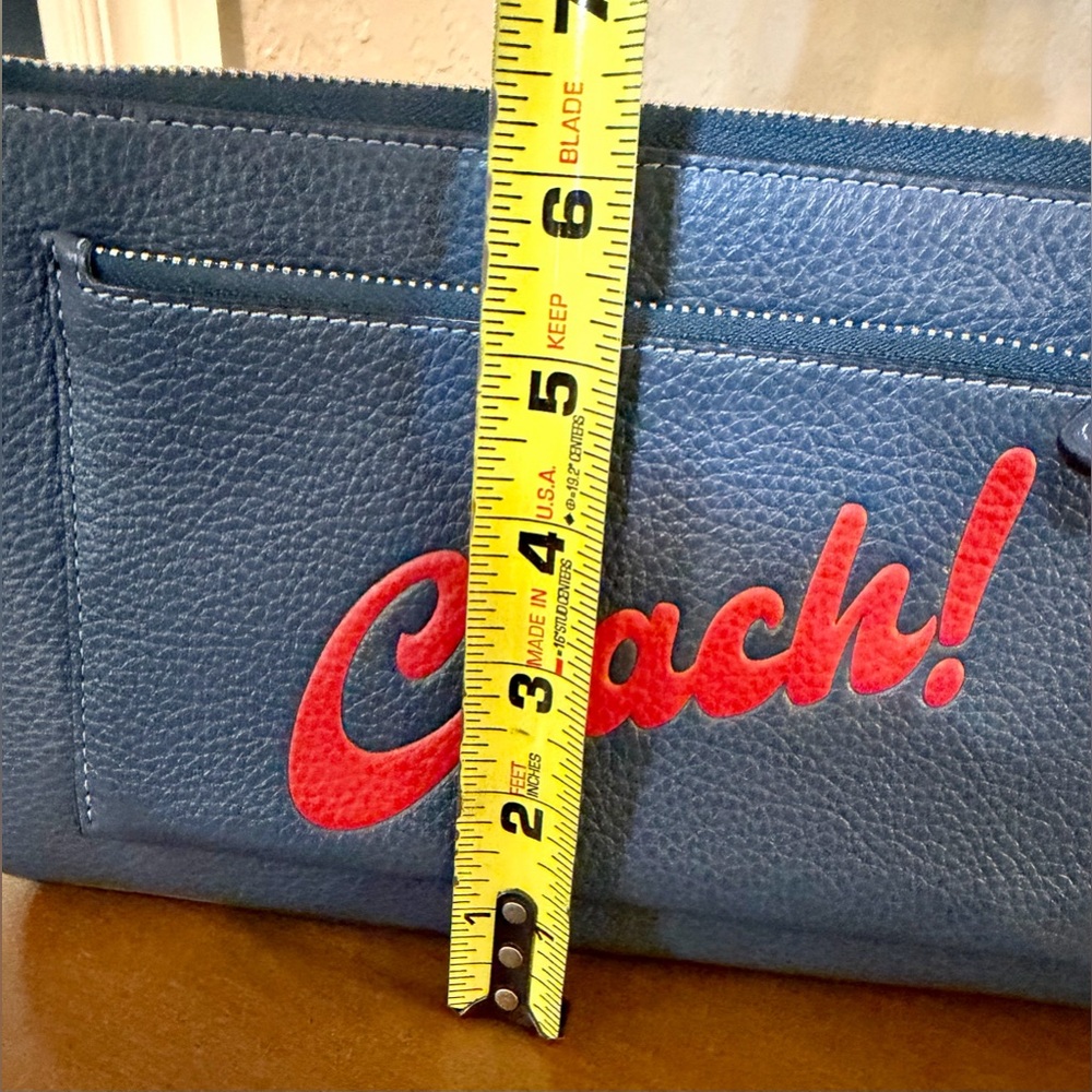 Coach Navy Crossbody Bag with Red Logo- NWOT - Picture 13 of 16